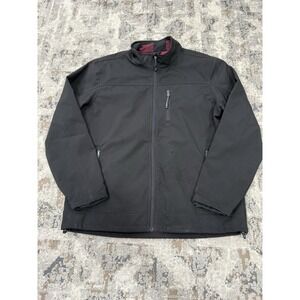 Cody James Core Black Softshell Jacket With Buffalo Plaid Lining Size‎ XXL 2XL